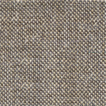 Basketweave fabric sample, gray and beige tones, dense textured weave with a matte finish and uniform grid pattern.